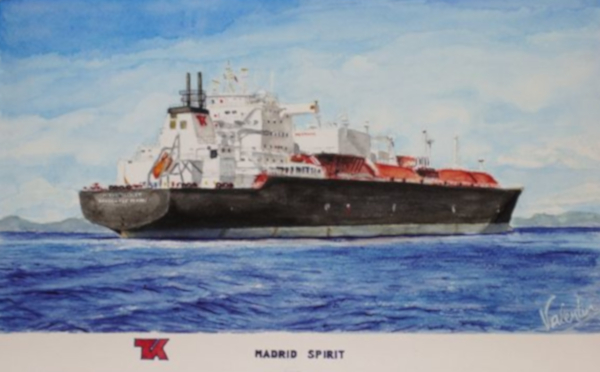 Water-color painted by V. Martnez