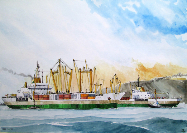 Maresme and Emporda - Watercolour by R. Hernndez